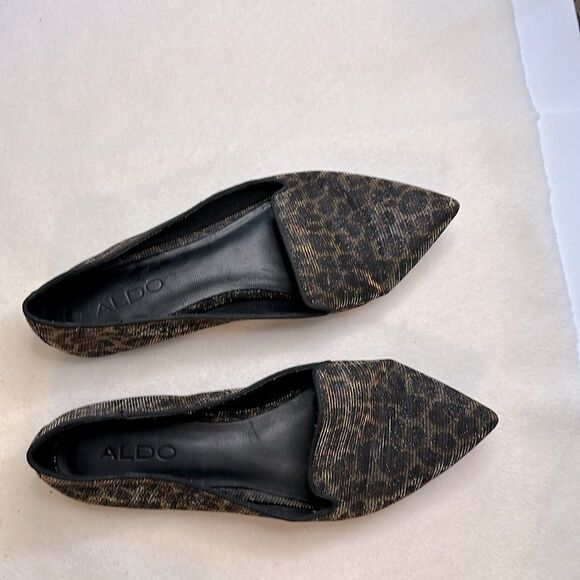 Aldo Women's Textured Flats - Leopard Print - Picture 5 of 8